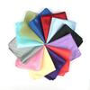 Luxury Men's Handkerchief Plaid Solid Color Hankies Polyester Hanky Business Pocket Square Chest Towel 21*21CM