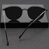 New Fashion Metal Small Round Frame Sunglasses Retro Outdoor Street Photography UV400 Women Eyewear Gafas De Sol