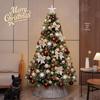 2025 White Flocked Snowy Christmas Tree Set with DIY Ornaments for Home Living Room