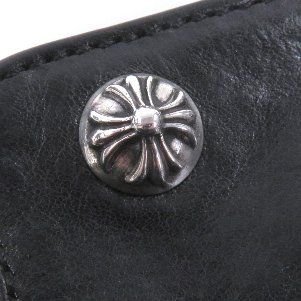 Very Good CHROME HEARTS Key holder  Cross Ball Button Bifold Wallet Used