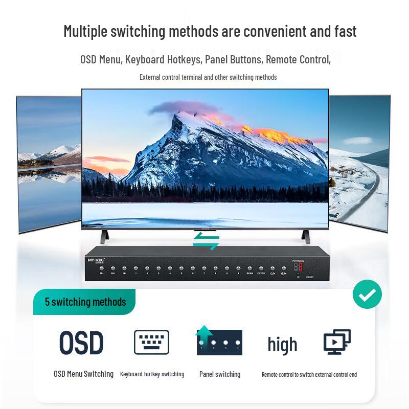 MT-Viki 8-Port IP Remote KVM Switch