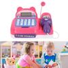 Children Play Cash Register Toy Fun Supermarket Checkout Toy with Microphone Sounds for Boys Girls Toddlers
