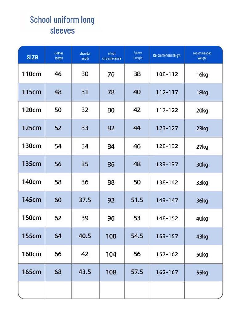 Girls' Shenzhen Primary School Long-Sleeve T-Shirt Uniform
