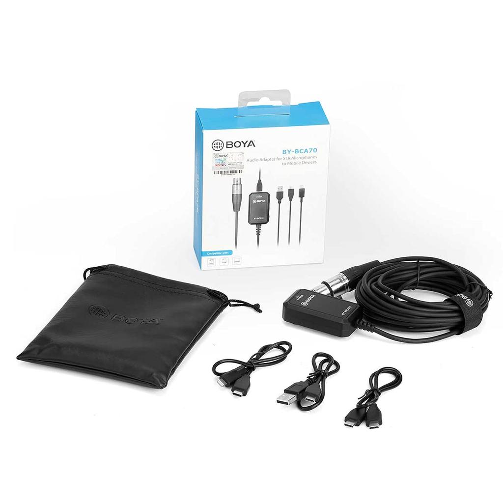 Boya Audio Adapter for XLR Microphones to Mobile Devices By-Bca70