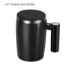 Magnetic Automatic Stirring Coffee Mug Stainless Steel Rechargeable Mixing Cup with Temperature Display for Beverages