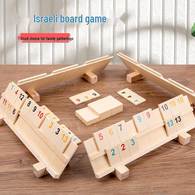 Versatile Israeli Multiplayer Wooden Board Game: Educational Fun for Kids and Parents