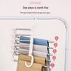 Multifunctional Folding Non-Slip Pants Hanger Rack – Space-Saving Layered Wardrobe Organizer