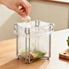 Foldable Steel Trash Bag Support Adjustable Rubbish Drain Stand  Garbage Management