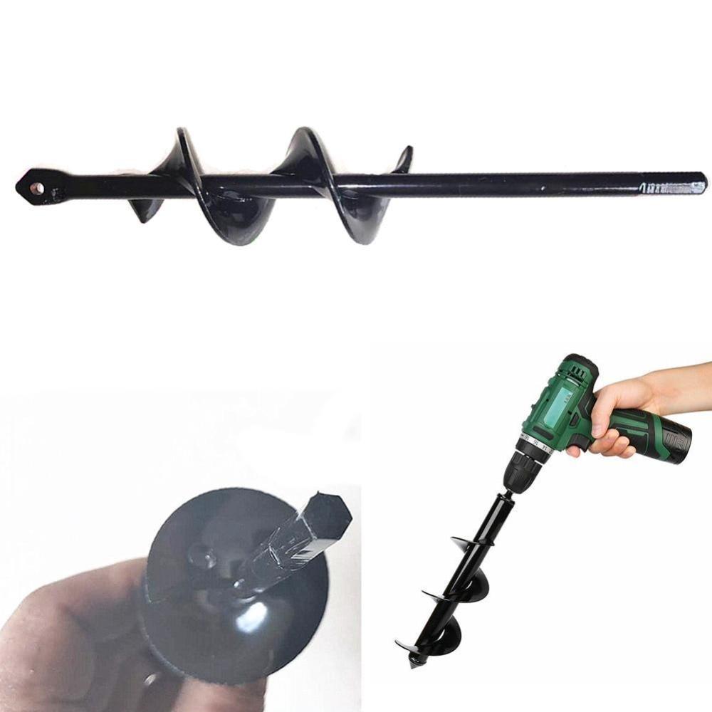Electric Drill Bit, Ground Drill Spiral Rod, Soil Loosening And Seedling Planting Drill, Greenhouse Drilling, Pipe Insertion And Pit Digging Drill Bit