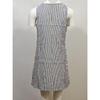 Women Striped Sleeveless Mini Dress U Neck Pocket Loose Casual Sundress