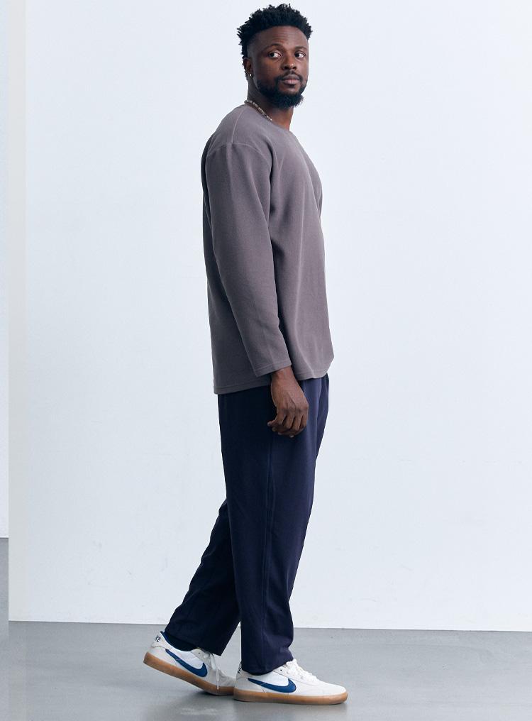 AIRIT Soft Warm Fleece Loose Fit Pants Am9096 Nv