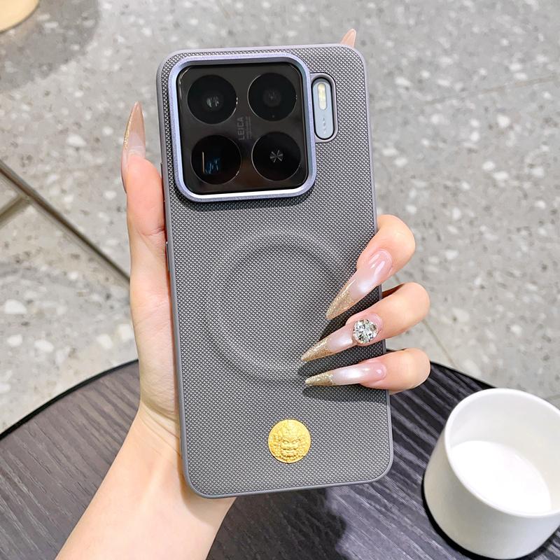 Für Xiaomi 15 15 Pro 15S Pro 14 14 Pro Einfarbige galvanisierte magnetische fingerabdruckresistente Handyhülle