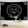 Black Cat Psychedelic Tapestry Wall Hanging Bohemian Tapiz Witchcraft Mystery Dormitory Bedroom Home Decor5