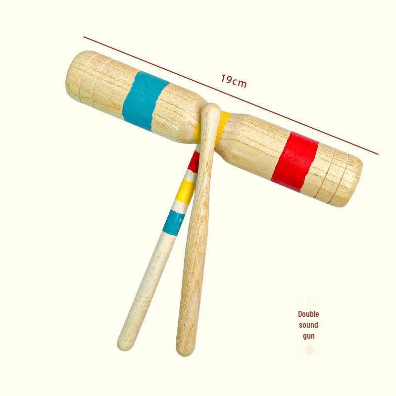 Children's Orff Percussion Instruments: Triangle, Castanets, Maracas, Tambourine, Wood Block, Cymbals
