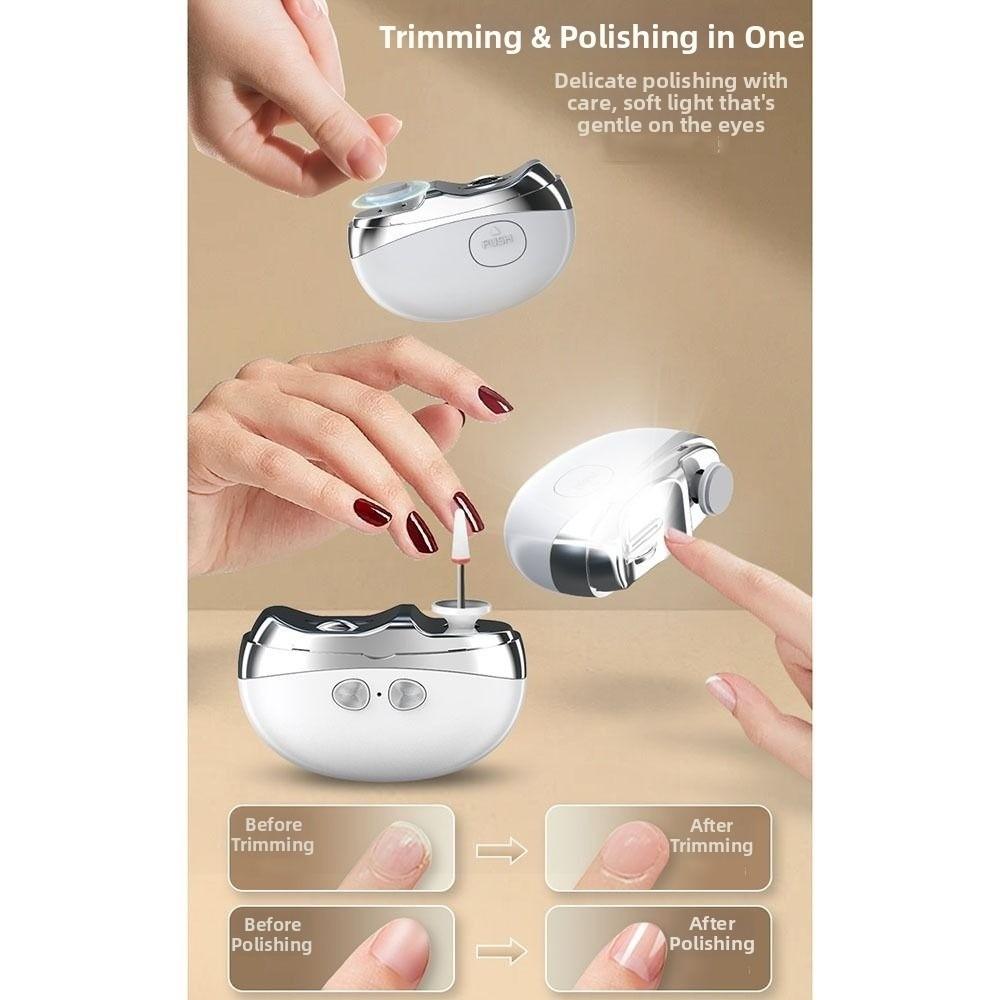 Portable Automatic Nail Trimmer Rechargeable Nail Polisher Nail Grinder Seniors