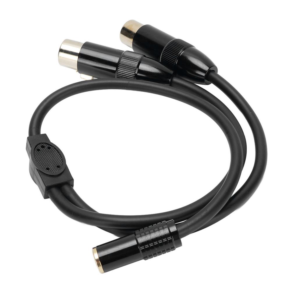 3,5 mm Buchse auf Dual XLR Buchse Kabel 0,5 m Länge 3,5 mm 1/8 Zoll AUX auf XLR Unsymmetrischer Y-Splitter Ka