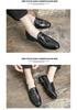 Men's Casual Leather Tassel Loafers, Size 48 - British Style Crocodile Pattern Slip-ons for Autumn