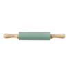 Solid Wood Non-stick Silicone Rolling Pin for Dumpling Wrapper and Dough