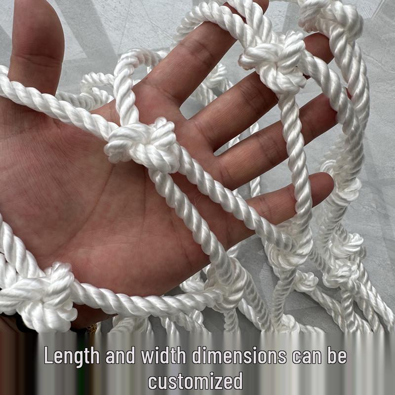 High-Strength Flame Retardant Polyester Climbing Net - Acid/Alkali Resistant, Fireproof, Anti-Fall Support Net