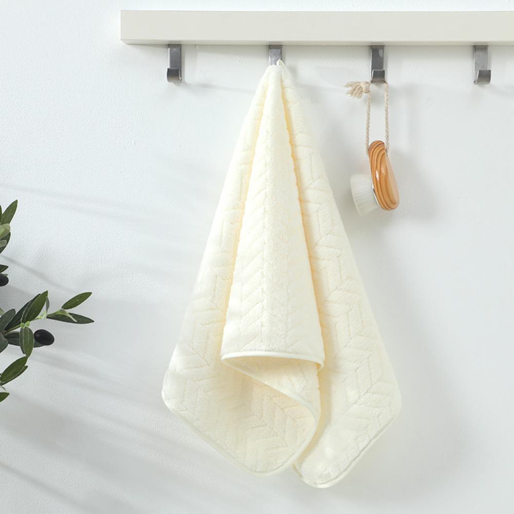 Coral Fleece Solid Color Towel Hand-Wiping Towel for Bathroom Kitchen and Daily Home Use