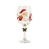 Glassware Santa Claus Christmas Wine Glass Elk Transparent Glass Goblet Snowman 3D Creative Tall Glass Christmas