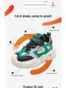 Bobodou Winter Velvet Kids' Sports Shoes - Trendy Two-Layer Warm Cotton Sneakers for Big Boys