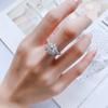 TrumiumColor VVS1 Moissanite Rings for Woman Brilliant Diamond S925 Sterling Silver Wedding Jewelry Ring with Certificate