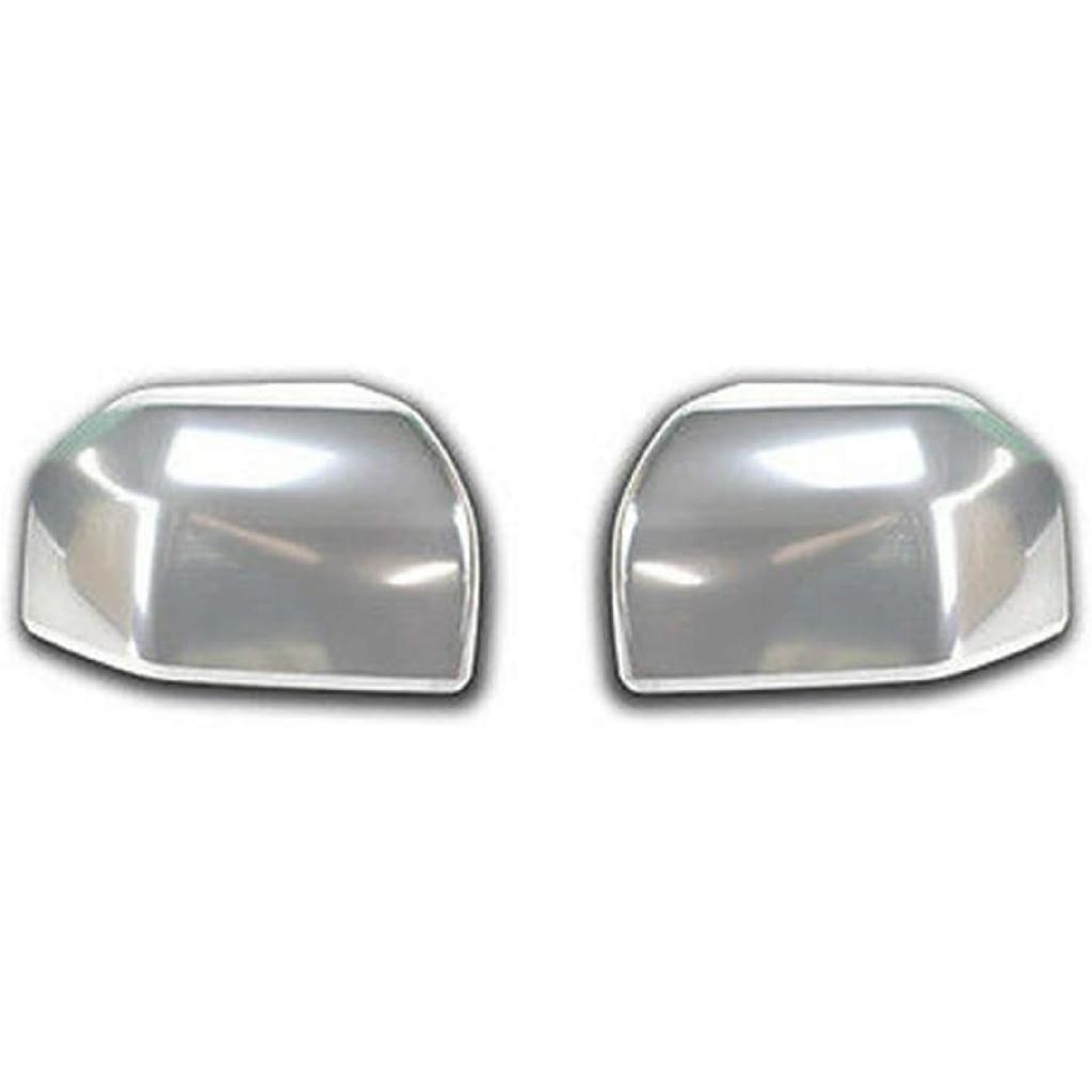 Quality Accessories Triple Chrome Plated Full Mirror Covers Compatible with Ford F150