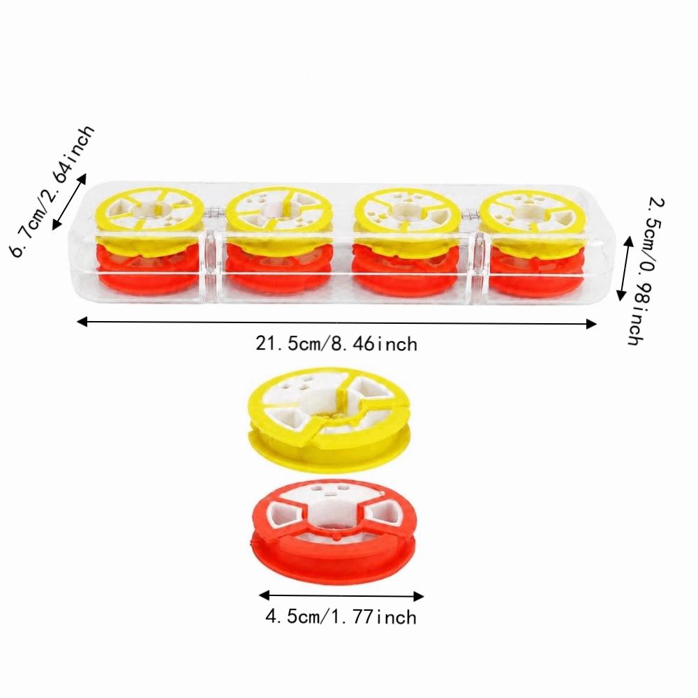 2 Boxes 8/12 Axis Fishing Line Storage Spool Fishing Line Winding Board  Tackle Accessories