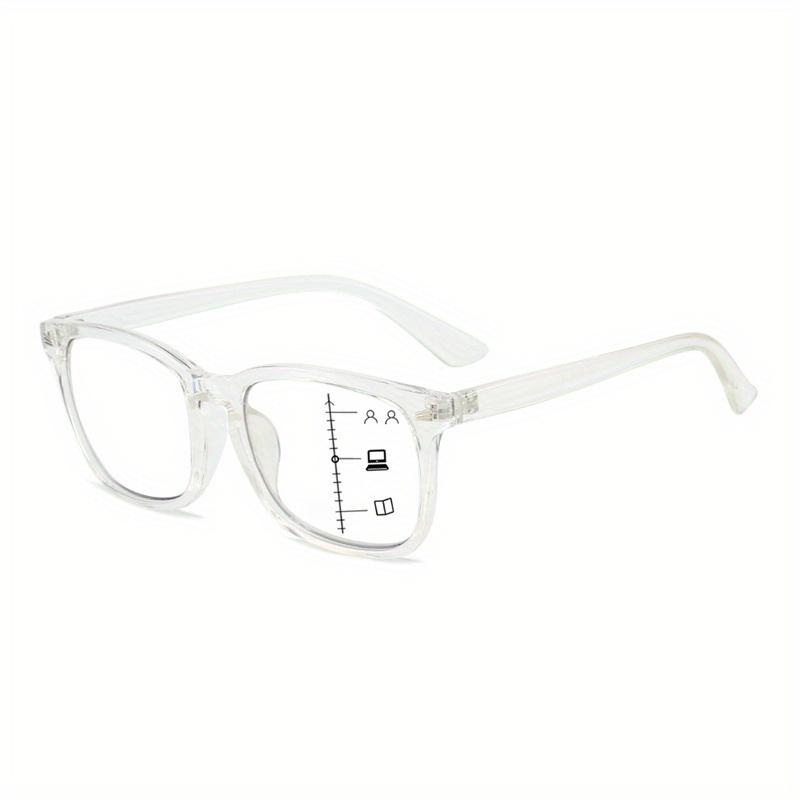 

1 Pair of Stylish Reading Glasses - Progressive Lenses for Men & Women, Fashionable Tortoiseshell Pattern, Multifocal Lenses +400 прозрачный