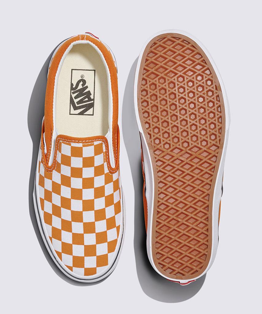 Vans Classic Slip-On - (Color Theory) Checkerboard Marmalade / Vn000D6Y52K1
