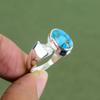 Copper Blue Turquoise Ring 925 Sterling Silver Ring Handmade Jewelry Amazing Ring Decent Gemstone Ring Gift For Women Available In Ring Size