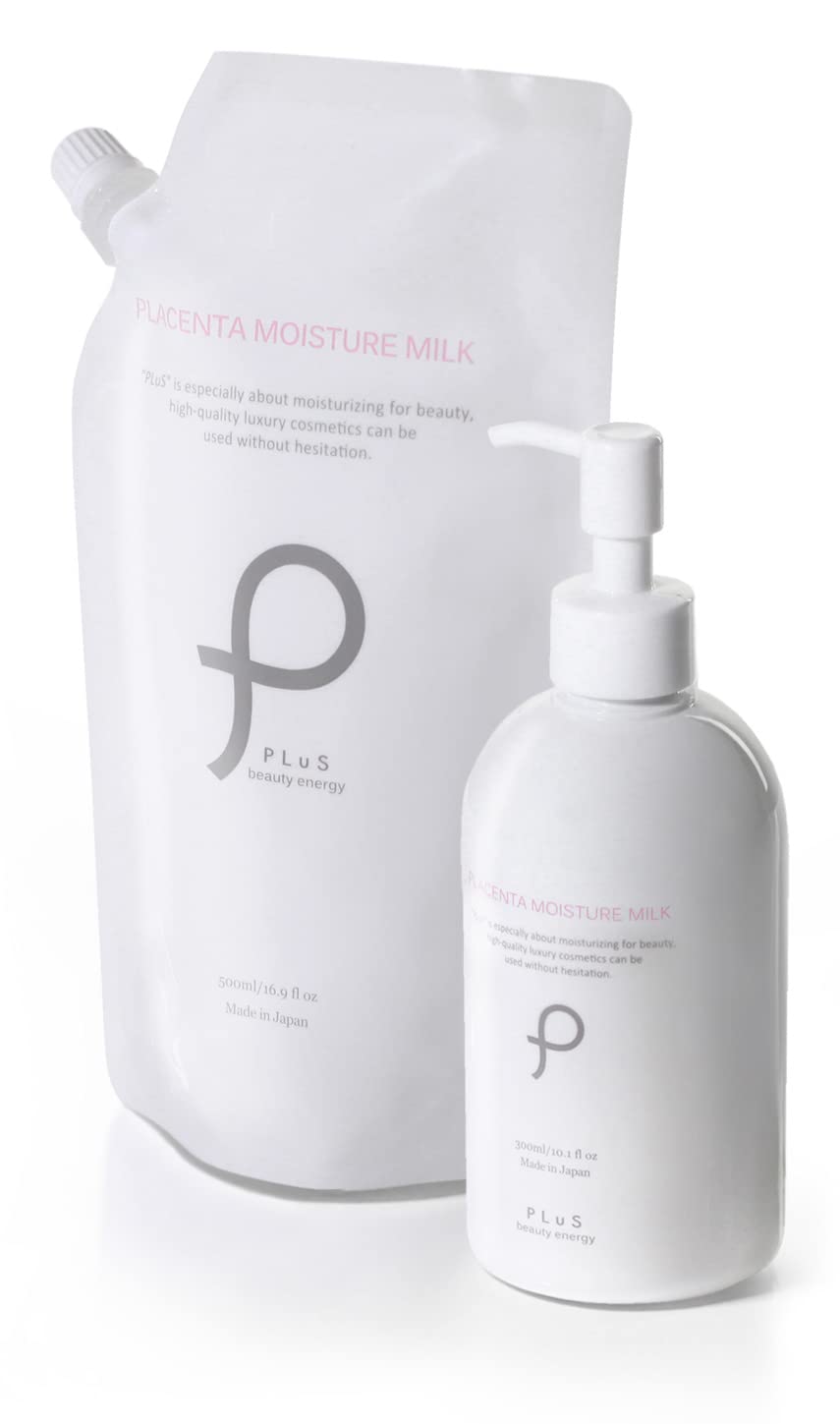 

PLuS Увлажняющее молочко с плацентой Сменный блок 300 мл 500 мл 800 мл Флакон Пауч ЭФР Гиалуроновая кислота Плацента в [Флакон + Набор] + + + (Сделано в Японии)