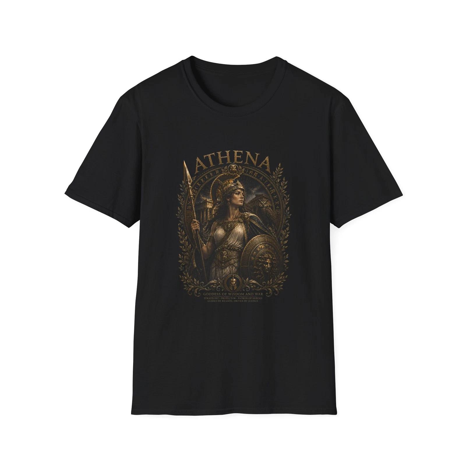 Athena Goddess Children s Children s Children s T  Children s T-shirt Greek Mythology Warrior Graphic Tee 160