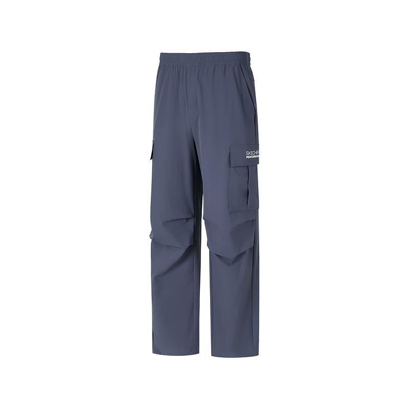 Skechers Godri Woven Loose Mid-Rise Breathable Straight Leg Cargo Quick-Dry Casual Pants Men pants Odyssey-Gray P225M189-026R S