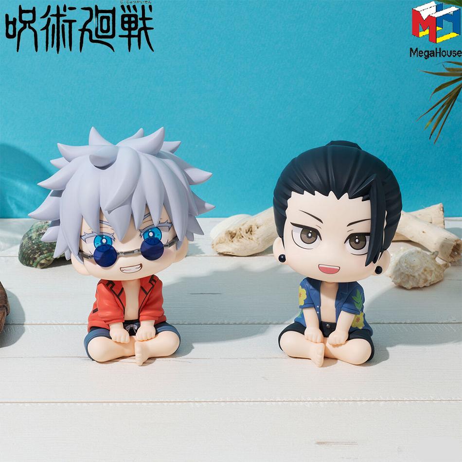 Jujutsu Kaisen Anime Figures Geto Suguru Gojo Satoru Doll Okinawa Ver. Collection Toy for Children Q Version Doll 10cm PVC Model