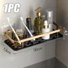 Wall-Mounted No-Drill Bathroom Storage Shelf Adhesive Organizer for Toilet Shower and Countertop Toothbrush Space-Saving