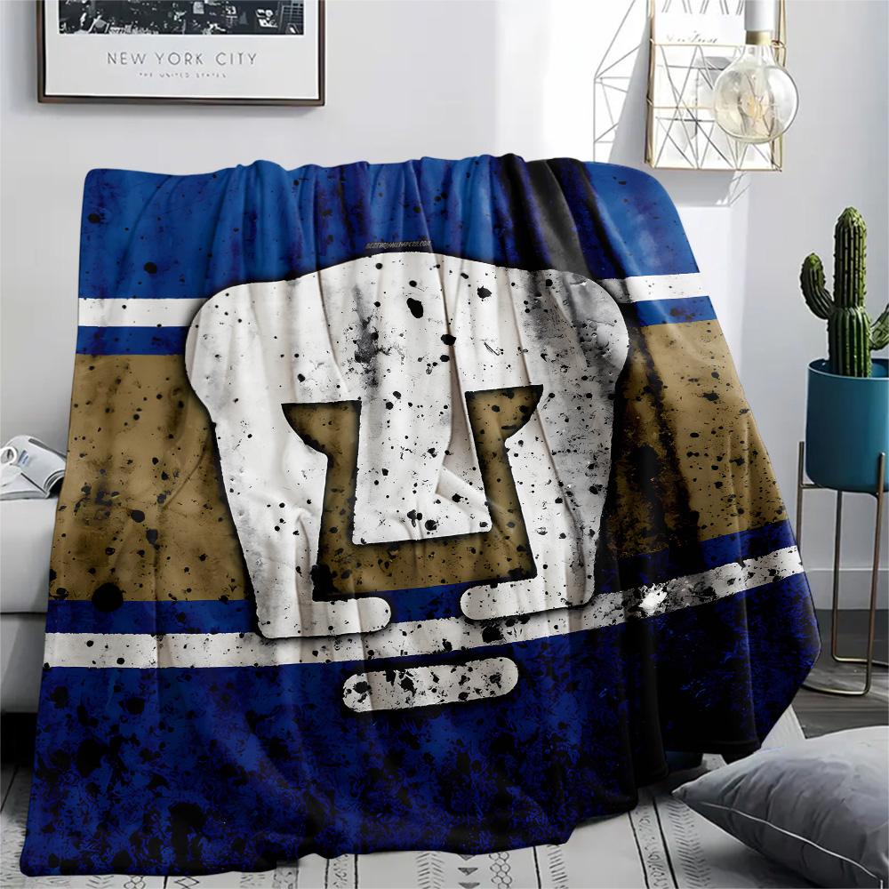 Pumas UNAM Print Flannel Blanket, High quality Comfortable for All Seasons, Home Decor, Warmth and Comfort, Perfect for Christmas Gifts