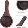 Yardwe 2pcs Wooden Coffee Scoop, Mini Measuring Spoon for Coffee Beans, Milk Powder, Kitchen Serving Ladle, 3.93x1.96x1.57 Inch