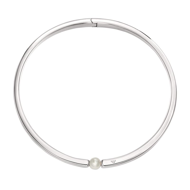 Emporio Armani collarbone necklace trend freshwater pearl copper alloy necklace women s style EGS3255040 золотой