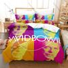 Cool Pale Cream Abstract Glam Rock Instrument Sketch Duvet Cover Set 1 Duvet Cover + 2 Pillowcases Soft Microfiber