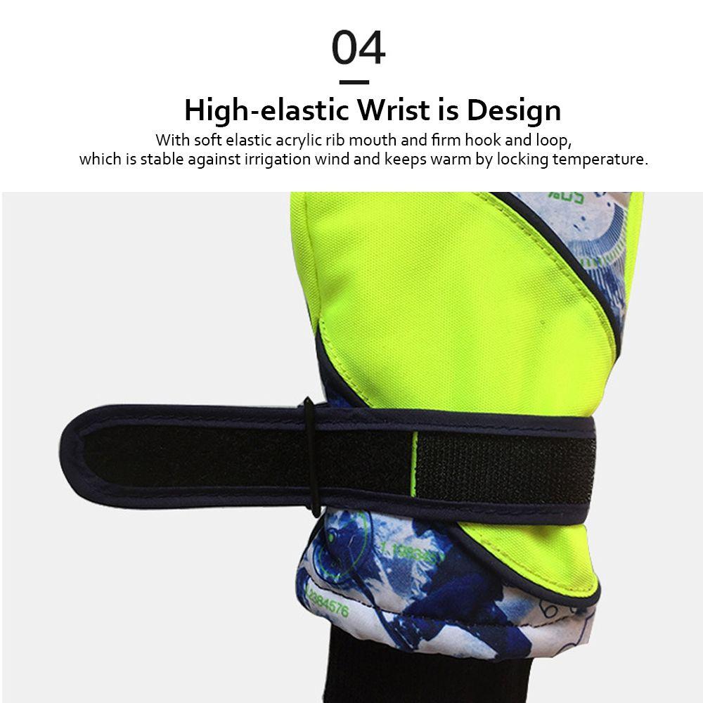 Years Old Full Finger Cartoon Windproof Snowboarding Ski Mittens Skiing Gloves Skiing Accessories