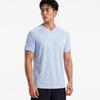 Under Armour V-Ausschnitt Lockerer Schnitt Colorblock Raglan Feuchtigkeitstransportierend Atmungsaktiv Schnelltrocknend Logo-Design Kurzarm T-Shirt Unisex T-Shirts 21500531-441