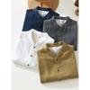 New Chinese Style Retro Cotton Linen Stand Collar Short Sleeve Shirts Men's Japan Fashion Artistic Summer Shirt Outerwear Thin