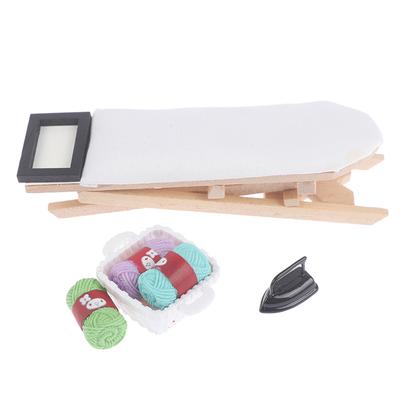 1:12 Puppenhaus Miniaturmöbel Bügelbrett Szenen Set Puppenhaus Heimdekor