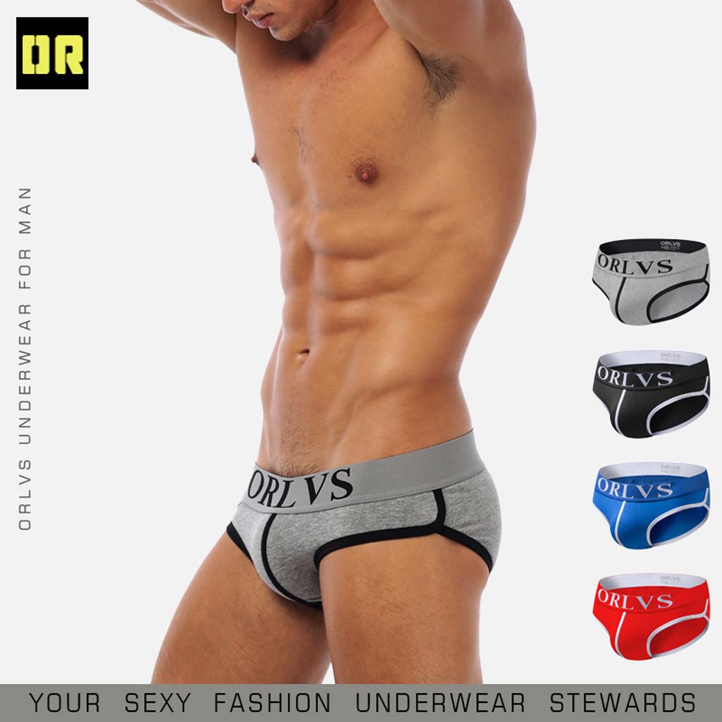  Men  Underwear Solid Breathable Boxer Brief Short Bulge Pouch Underpants