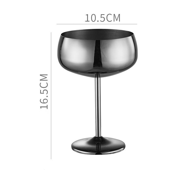 Cocktailglas i rostfritt stål Mattpolerad Vodkakopp Juice Sprit Champagnekalk Bägare Fest Margarita Dryckesartiklar Kopp