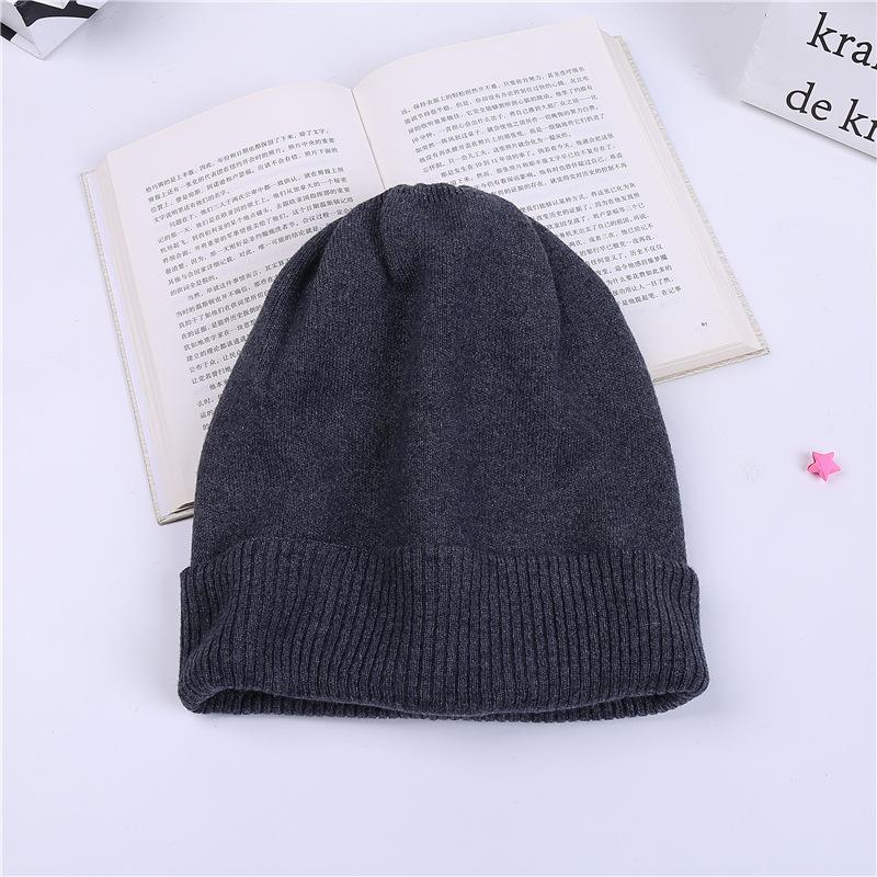 Large Head Circumference Winter Warm Knit Hat for Women, Autumn and Winter Korean Style Postpartum Winter Maternity Beanie