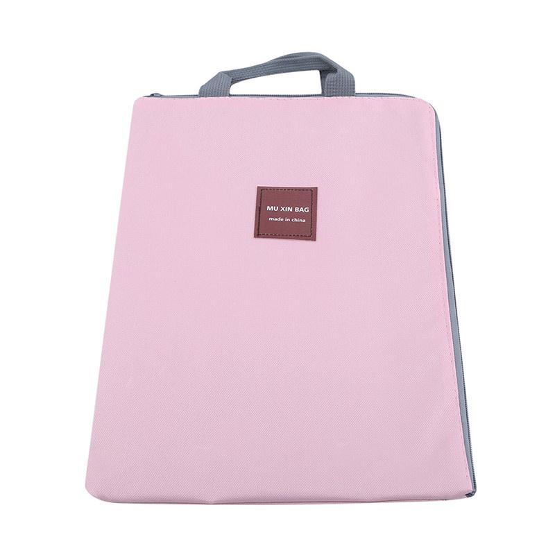 Canvas Documents Bag A4 File Folder  Dual Buckles Filing Bag Waterproof  Paper Office School