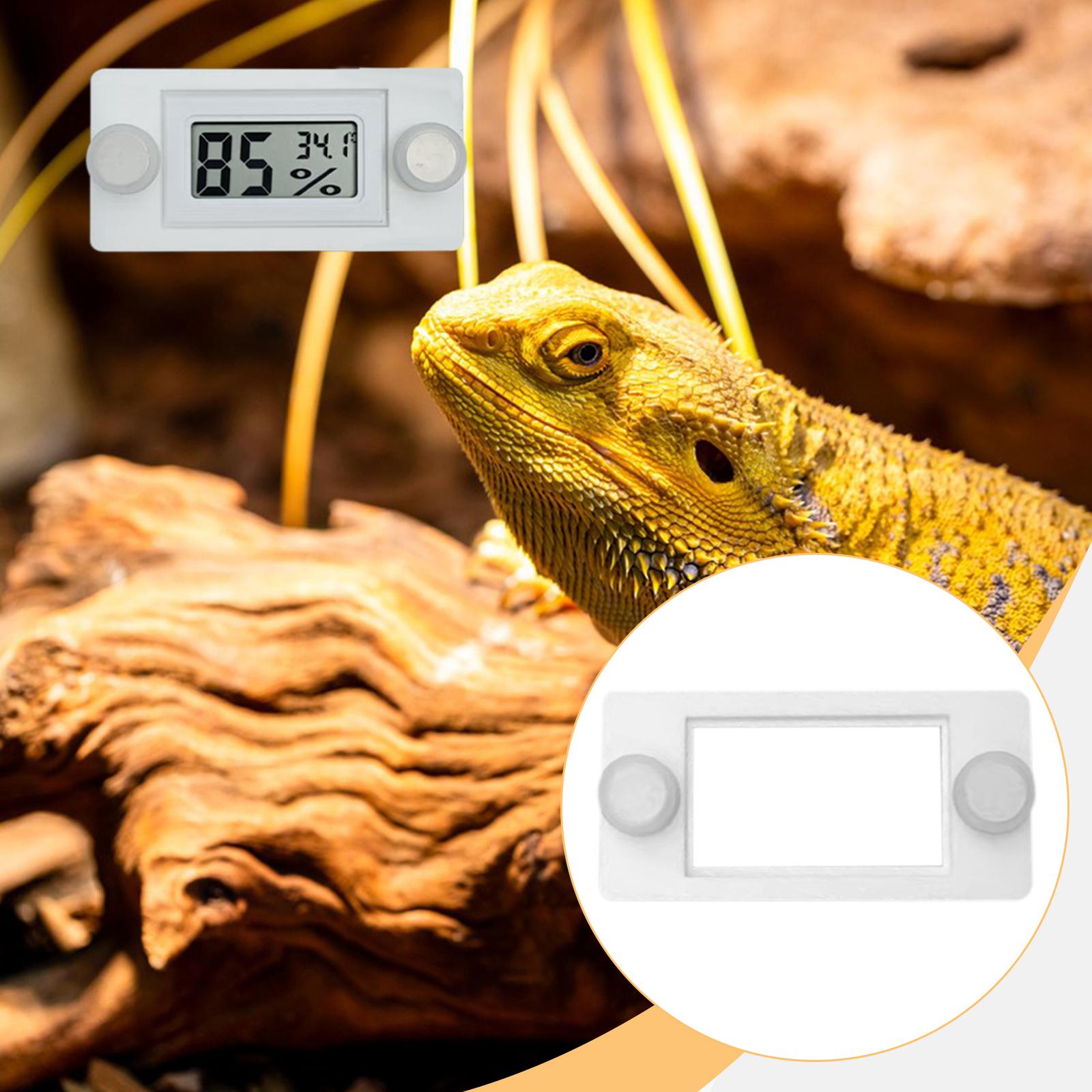 

Reptile Terrarium Thermometer Magnetic Mount Universal Fit Gauge Holder белый